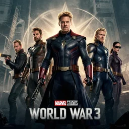 world war 3, by Marvel Studios, cinematic movie poster, matte painting,