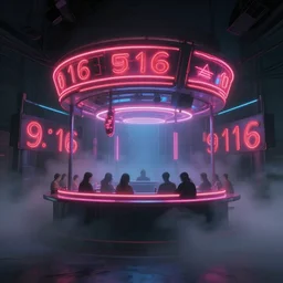 photograph of an expanding nightclub by ren hang art, scary, neon lights, 1 9 1 6, fog, atmospheric