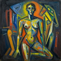 by arshile gorky, by john berkey ionic architecture, deep depth of field doom. the body art combines elements of both abstraction & figuration, creating a unique & powerful image. the bright colors & bold lines are eye - catching, & the subject matter is both mysterious & intriguing. the body art is both beautiful & thought - provoking.