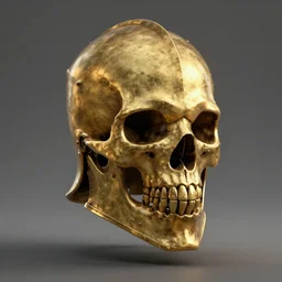 3d render of gold skull knight helmet, hyper realistic, unreal, craig mullins, alex boyd, lord of the rings, game of thrones, dark souls, artstation, warhammer, unreal