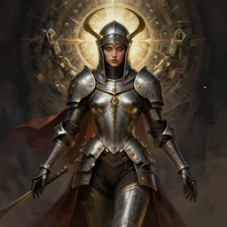 symmetry!! tetris portrait of a female crusader, unholy, intricate, highly detailed, dynamic lighting, digital art, digital painting, artstation, terence nielsen, sharp focus, illustration, art by artgerm and greg rutkowski and moebius, 8 k