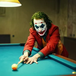 the joker playing pool painted by goya