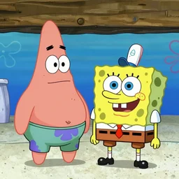 khonshu versus spongebob, very detailed