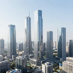 4 k hd, high detail photograph of futuristic megacity, shot with sigma f / 4. 2, 2 5 0 mm sharp lens, wide shot, consistent, volumetric lighting, high level texture render