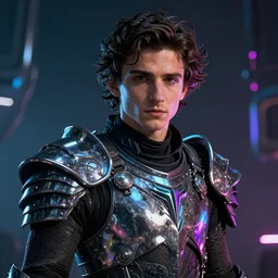 thimothee chalamet portrait, dystopia core, apocalyptic, armor, warrior, dramatic, sharp focus, fiction, neon, fantasy, hyper detailed, digital art, trending in artstation, cinematic lighting, studio quality, smooth render, unreal engine 5 rendered, octane rendered, art style and nixeu and wlop and krenz cushart