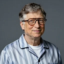 an anthropomorphic beautiful male tycoon portrait wearing striped pajamas, tortoise shell aviator glasses, grey mullet, ( bill gates ), fine art, award winning, intricate, elegant, sharp focus, octane render, hyperrealistic, cinematic lighting, highly detailed, digital painting, 8 k concept art, art by jamie hewlett and z. w. gu, masterpiece, trending on artstation, 8 k