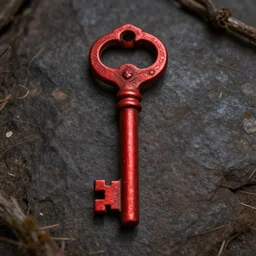a red key, fantasy