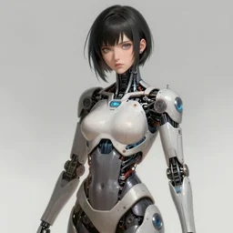 motoko kusanagi showing cybernetic parts of her body, highly detailed, digital painting, artstation, concept art, matte, sharp focus, illustration, art by artgerm and greg rutkowski and alphonse mucha