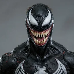 Bryan Cranston as Eddie Brock from Venom (2018), 4k, insanely detailed, fangs