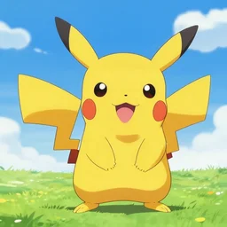 Pikachu anime style