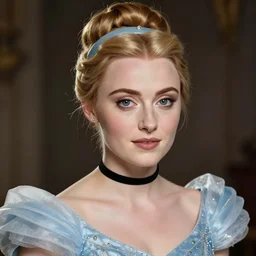 beautiful hq matte painting portrait of sophie turner as cinderella by peter mohrbacher, greg rutowski