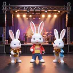 rabbids at a metal concert, 3 5 mm