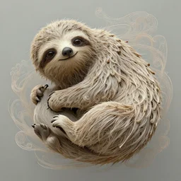 ethereal sloth, intricate detail, ornate, conceptual art, soft light, dynamic