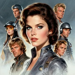 head portrait of 8 0 s scifi elegant pretty girl, cinematic, detailed, dynamic, artstation character, norman rockwell, everett raymond kinstler, artgerm, daniel gerhartz, greg rutkowski, pulp science fiction illustration