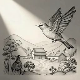 bird, dynasty robert sonia delaunay escher, line art, vector