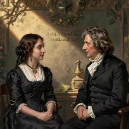 ada lovelace and charles babbage talking