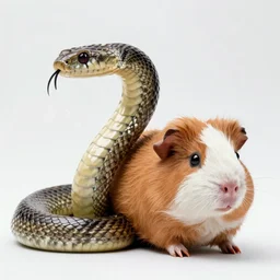 this animal is a fusion of snake and Guinea pig 8k, HD