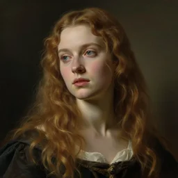 based god janet thinking of something to prompt with by rembrandt