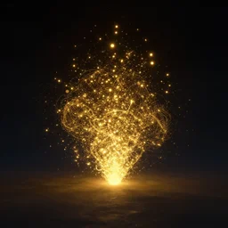 unreal engine 5 glowing particles scene