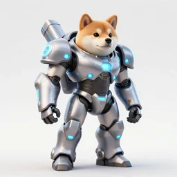 t - 5 1 power armor, realistic anthropomorphic shiba inu, fantasy, t - 5 1 power armor glowing electric aura, by donato giancola and greg rutkowski and wayne barlow and zdzisław beksinski, realistic face, visible face, digital art, artstation, symmetry