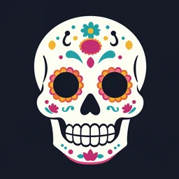 sugar skull, vector illustration,