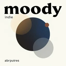 “moody indie album cover with abstract shapes”