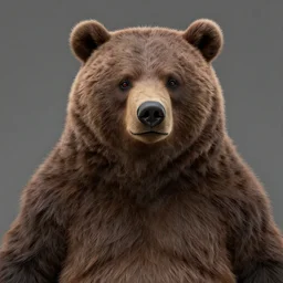 a detailed portrait of a hairy humanoid creature with a bear like face - h 1 0 2 4