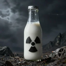 a nuclear milkshake radioactive dark fantasy concept art