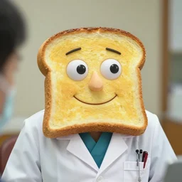 still candid photo of doctor toast