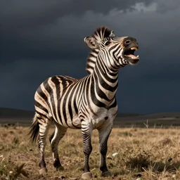 laughing zebra. art by patrick caulfield