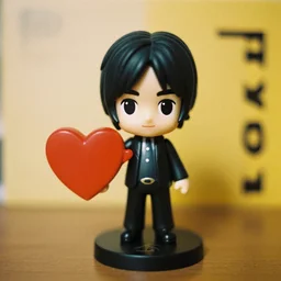 john lennon as nendoroid and love and peace, kodak film