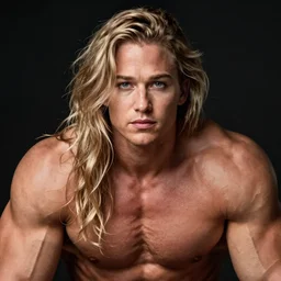 a very beautiful portrait of a hulking herculean bodybuilder muscular musclebound bodybuilder jennifer lawrence, very beautiful face, pretty face, very detailed eyes, muscular, by wlop, greg rutkowski, simon bosley
