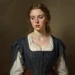 eleanor tomlinson posing peasantry clothing, wistful bosom, highly detailed, digital painting, smooth, sharp focus, illustration realism