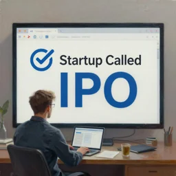 startup called teamlogs go for ipo. oil on canvas, highres
