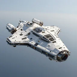 a 3 d render of a spaceship, unreal engine