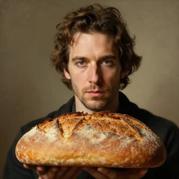 beautiful portrait of steve buscemi as a loaf of bread, art by anders zorn, wonderful masterpiece by greg rutkowski, beautiful cinematic light, american romanticism thomas lawrence, greg rutkowski