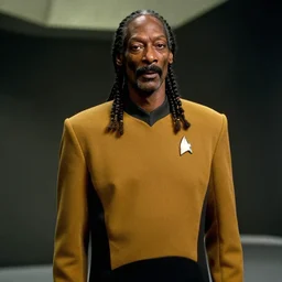 Snoop Dogg in a still shot from star trek the next generation, 4k