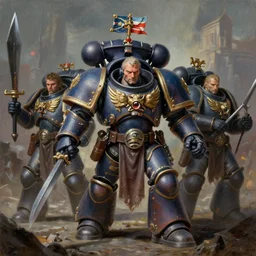 warhammer 4 0 k, tim hildebrandt, bruce pennington, wayne barlowe, donato giancola, trending on artstation, cinematic composition, beautiful lighting, hyper detailed, 8 k, oil on canvas
