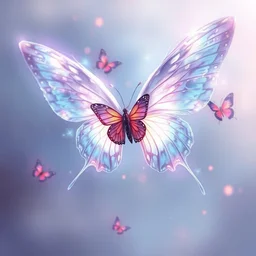 ghost energy butterflies, detailed realistic digital fantasy art sharp focus, smooth, colorful artgerm