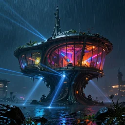architecture by peter zumthor, apocalyptic azeroth rain night san andreas cgsociety futuristic bladerunner 2 0 4 9 vice city water laser lightpaint atlantis reclaimed by nature thermal vision nightsky alien neptune extraterrestial fantasy universe bioshock wilderness myst crystal, archdaily, wallpaper, highly detailed, trending on artstation.