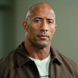 film still close up shot of dwayne johnson as forrest gump. photographic, photography