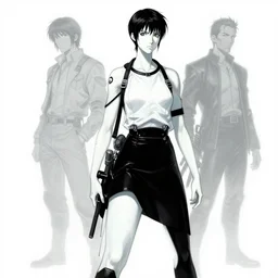 ghost in the shell concept art, trending on artstation, by frank frazetta and thomas kinkade and ilya kuvshinov and hayao miyazaki, 4 k wallpaper, advanced lighting technology, beautiful masterpiece