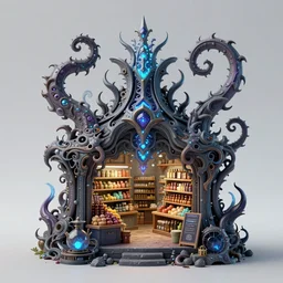 fantasycore, eldritch, psychic, elemental masterpiece 8k resolution Behance HD scrollwork magic conduits zBrush Central contest winner, cel-shaded cyberpunk necromancer's grocery store pastiche by Dan Witz