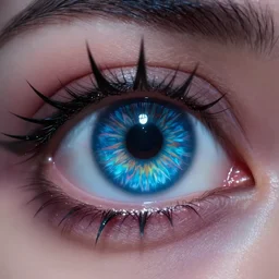 a close up of an evil eye from another dimension