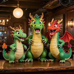 happy dragons at the pub