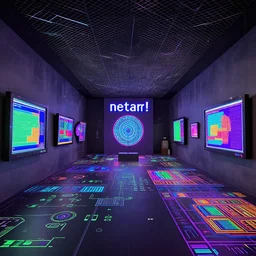virtual art museum in a 9 0 s video game, net art!, ps 2 graphics!, digital rendering, liminal space!, hd, intricate, detailed