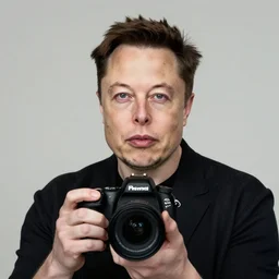 portrait photo of elon musk , captured using a DSLR camera