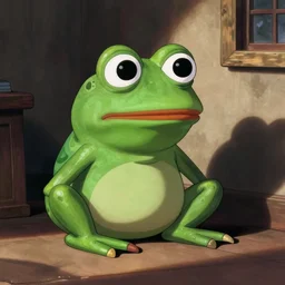 pepe the frog, by Jasper Johns and Alex Katz,