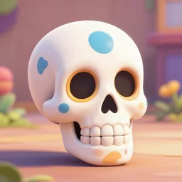 an attractive sugar skull toon from toontown online, toons, inspired by looney tunes, 3 d mmo
