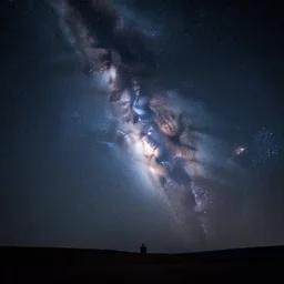 milky way in sky at night, award winning, picturesque, unreal engine, 8k uhd, extremely detailed, octane render, dramatic lighting